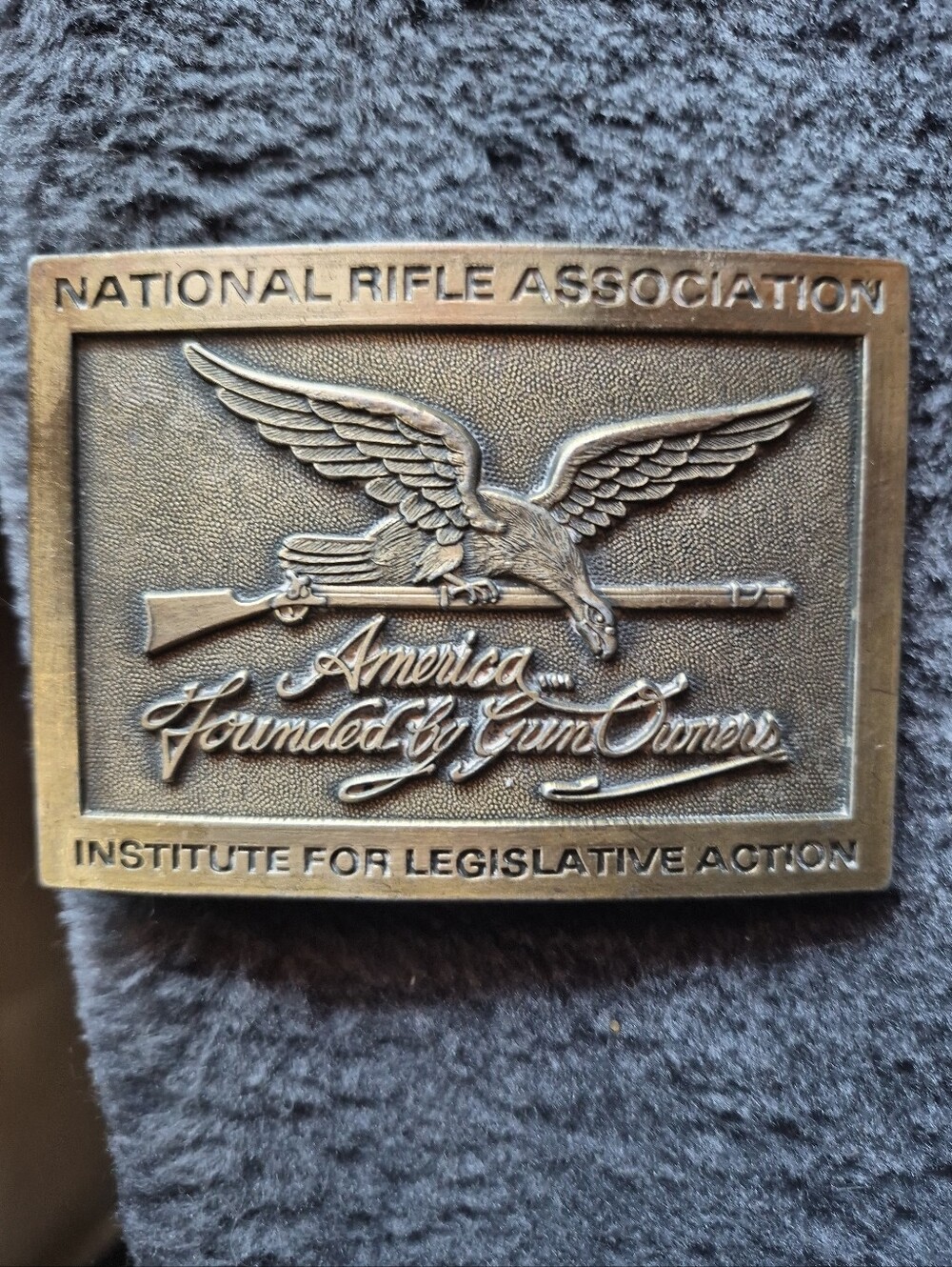 Vintage National Rifle Association NRA Belt Buckle
